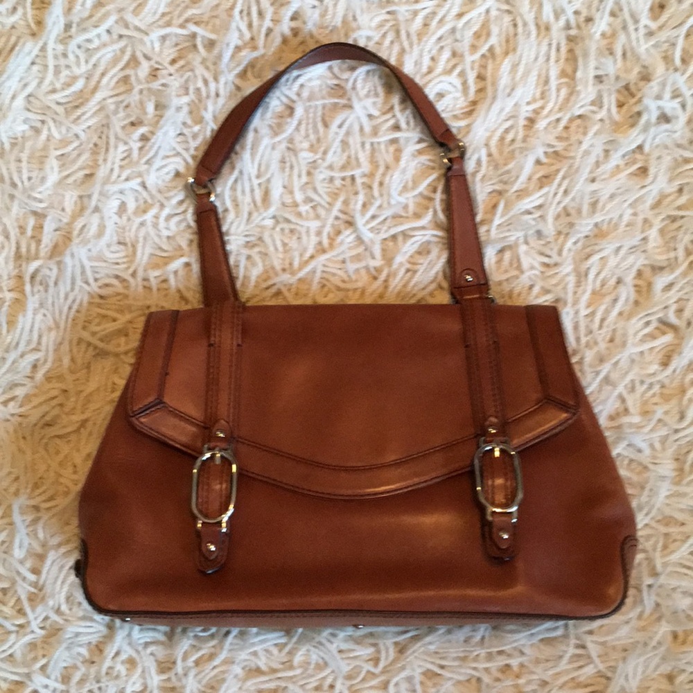 Cole Haan brown leather shoulder bag